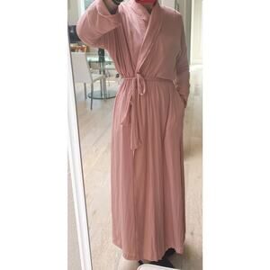 Donna Karan Sleepwear Long Belted Robe Medium